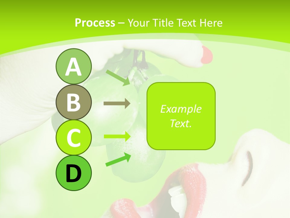 Girl People Eating PowerPoint Template