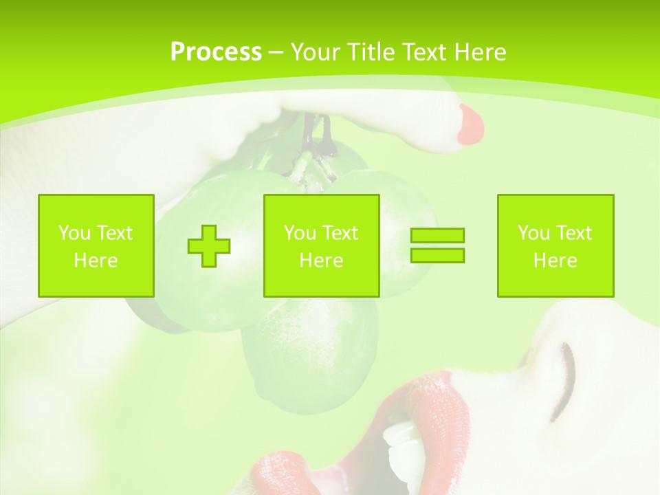 Girl People Eating PowerPoint Template