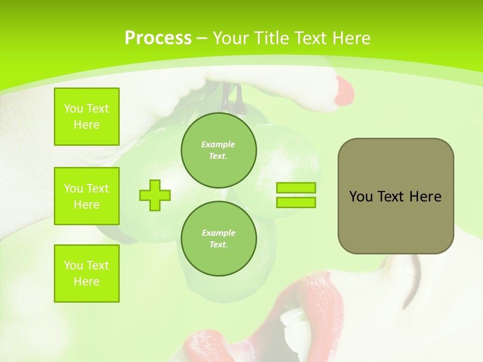 Girl People Eating PowerPoint Template