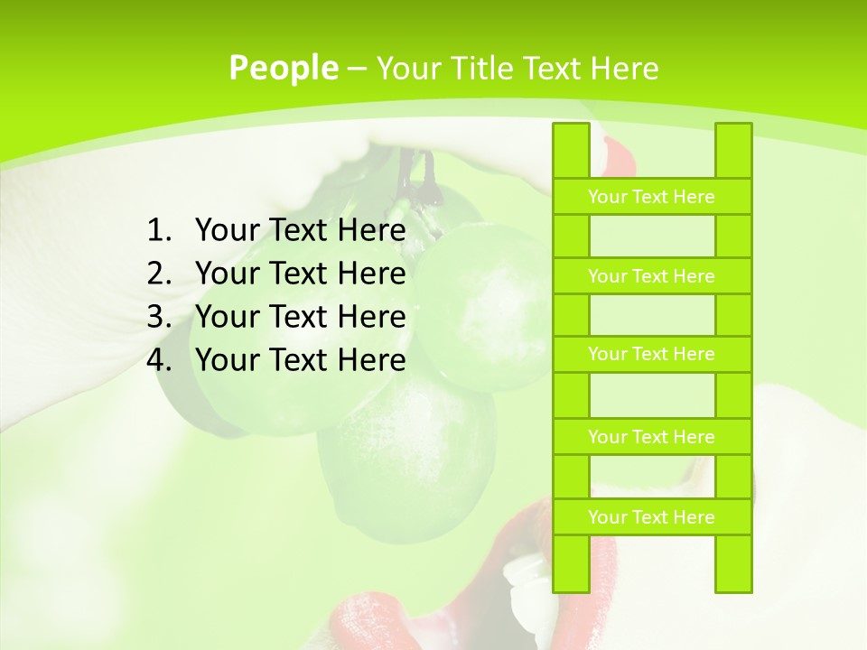 Girl People Eating PowerPoint Template