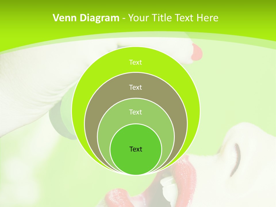 Girl People Eating PowerPoint Template