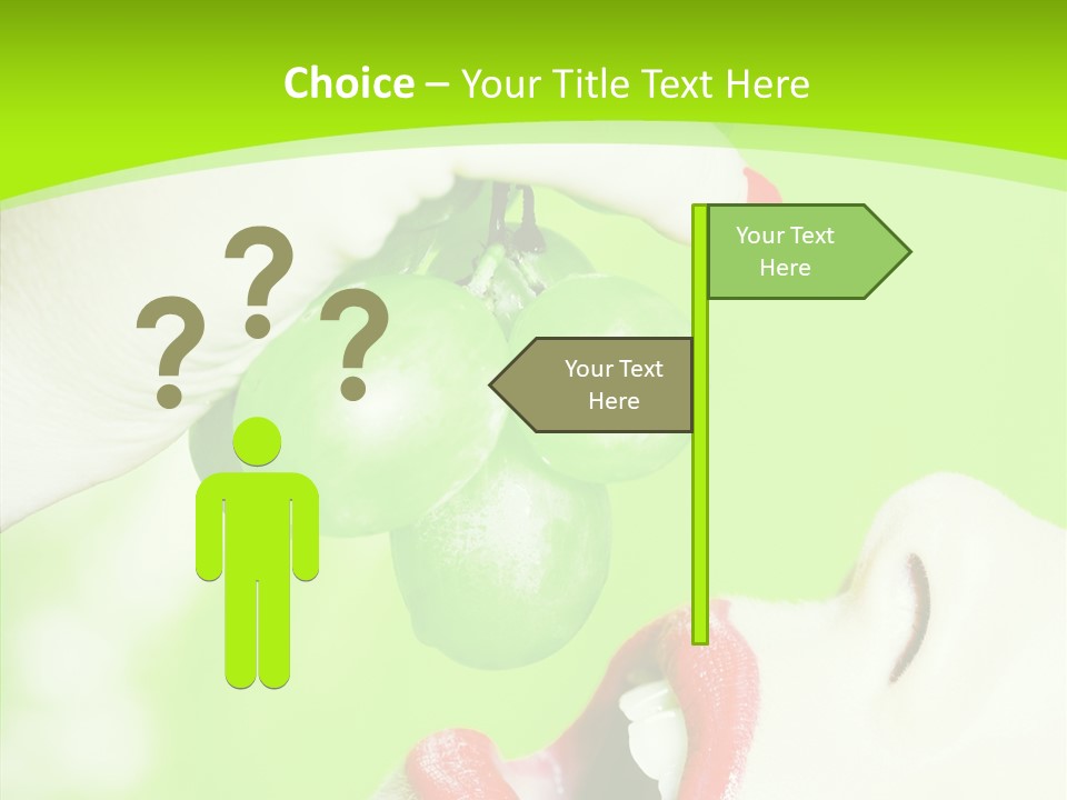 Girl People Eating PowerPoint Template