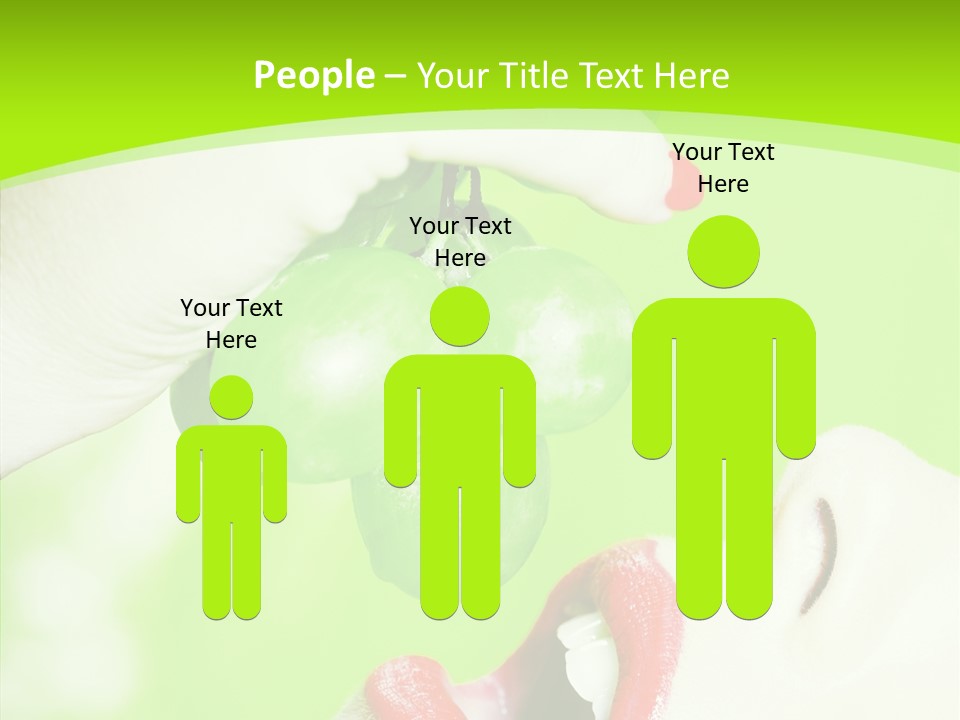 Girl People Eating PowerPoint Template