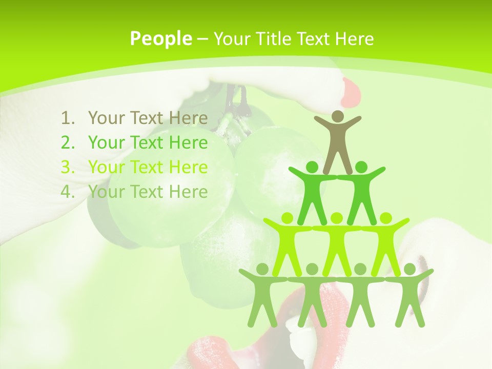 Girl People Eating PowerPoint Template