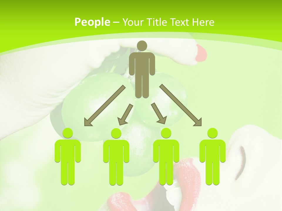 Girl People Eating PowerPoint Template