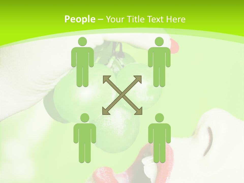 Girl People Eating PowerPoint Template