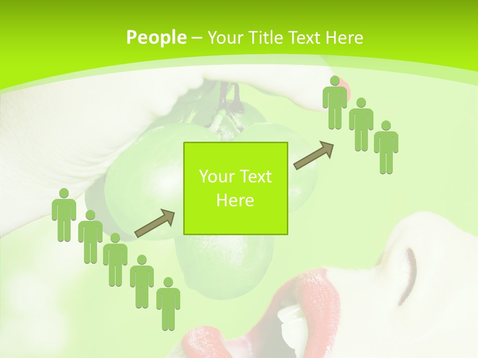 Girl People Eating PowerPoint Template