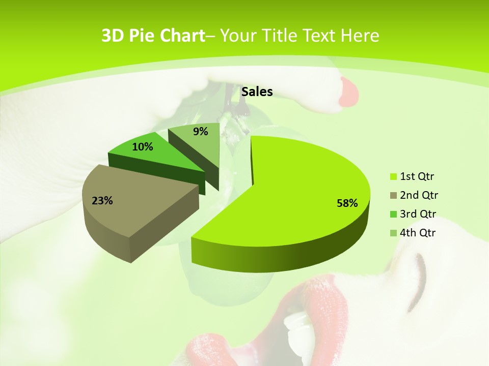 Girl People Eating PowerPoint Template