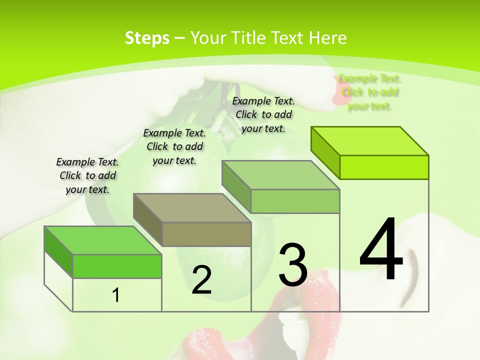 Girl People Eating PowerPoint Template