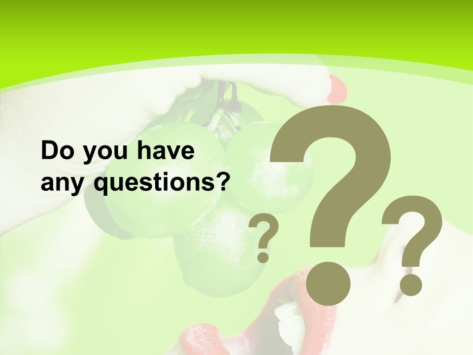 Girl People Eating PowerPoint Template