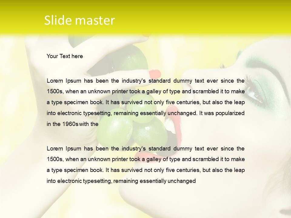 Sensuality Grape Elegance PowerPoint Template