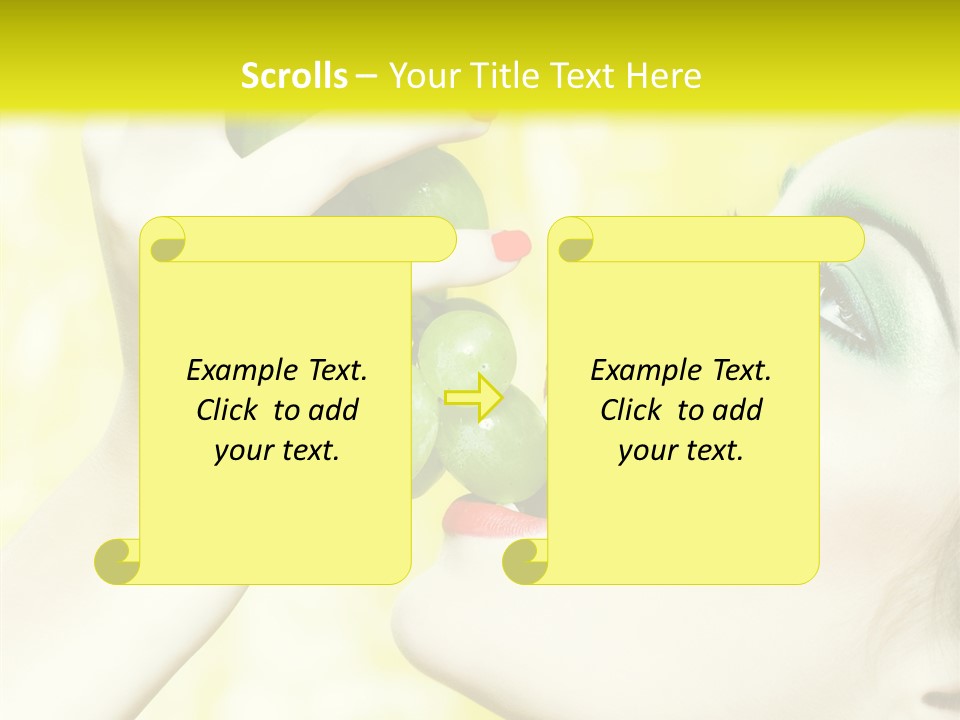 Sensuality Grape Elegance PowerPoint Template