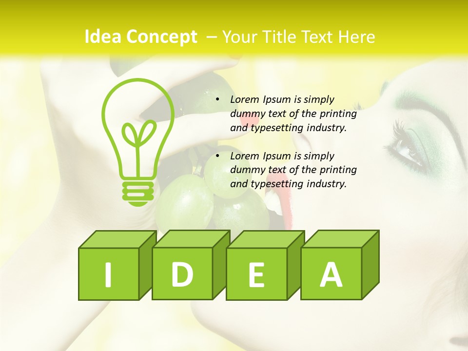 Sensuality Grape Elegance PowerPoint Template