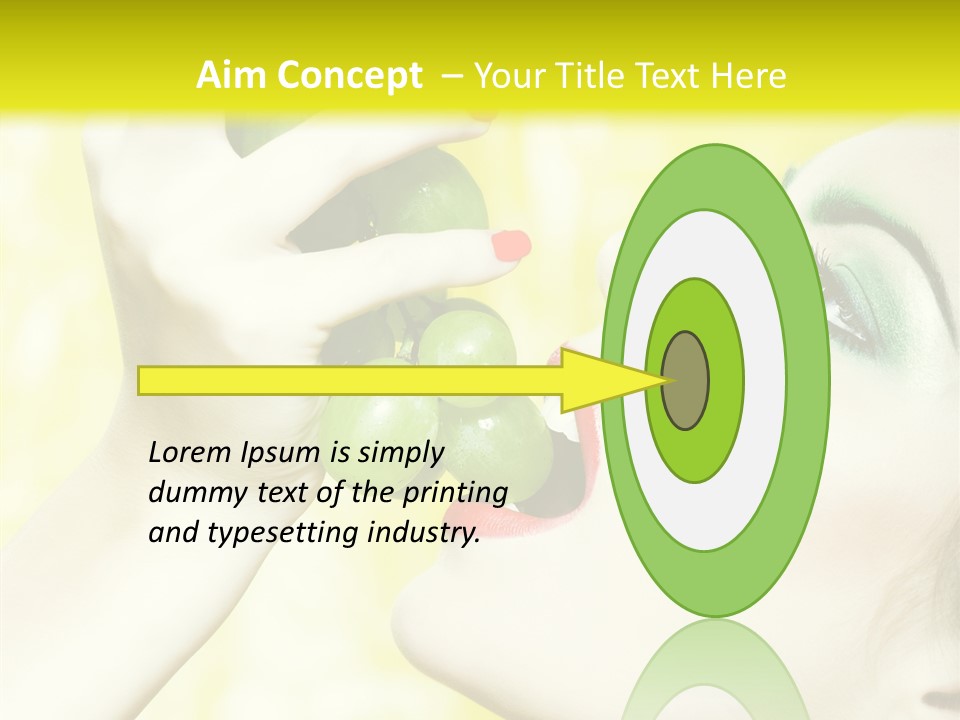 Sensuality Grape Elegance PowerPoint Template