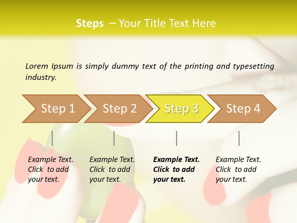 Enjoying Behavior Showing PowerPoint Template