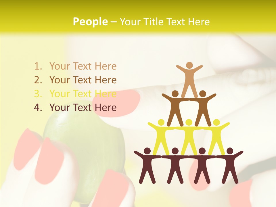 Enjoying Behavior Showing PowerPoint Template