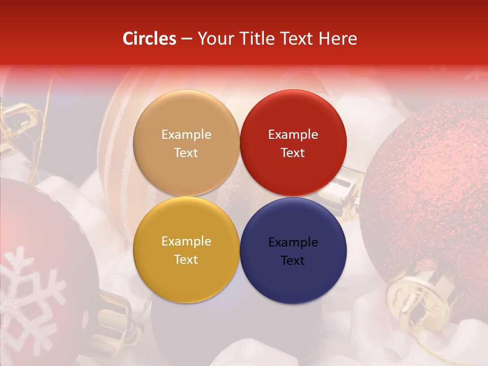 Claus Ornament Colourful PowerPoint Template