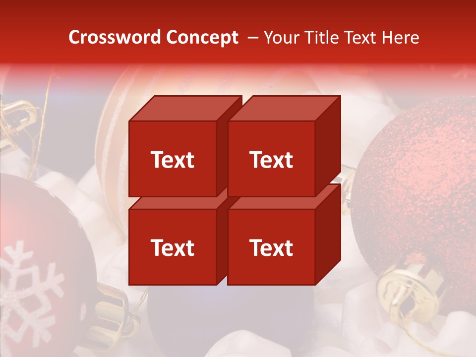 Claus Ornament Colourful PowerPoint Template