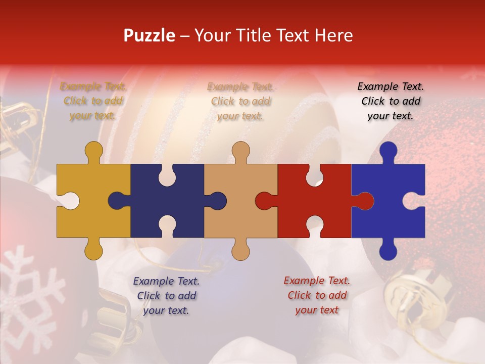 Claus Ornament Colourful PowerPoint Template