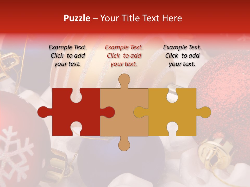 Claus Ornament Colourful PowerPoint Template