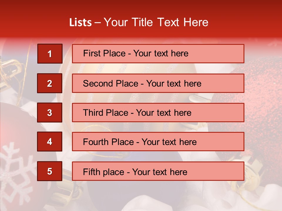 Claus Ornament Colourful PowerPoint Template