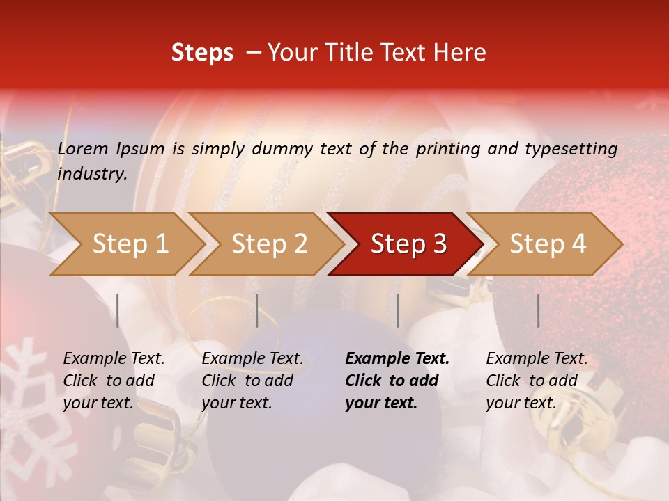 Claus Ornament Colourful PowerPoint Template
