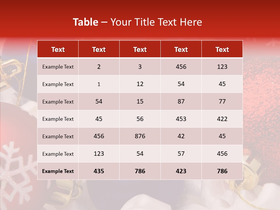 Claus Ornament Colourful PowerPoint Template