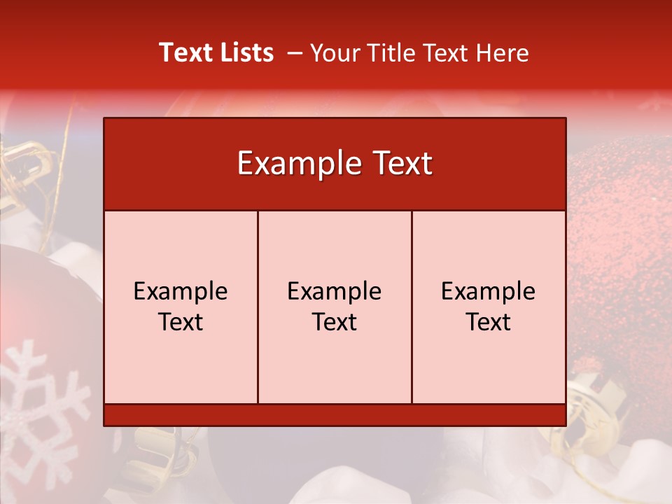 Claus Ornament Colourful PowerPoint Template