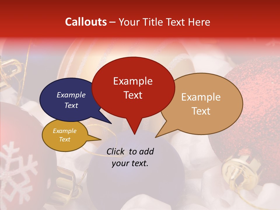 Claus Ornament Colourful PowerPoint Template