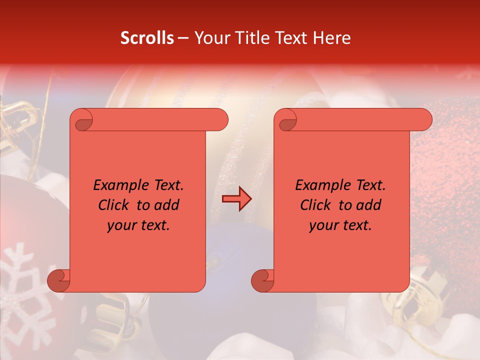 Claus Ornament Colourful PowerPoint Template