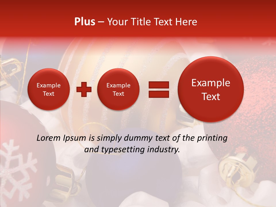Claus Ornament Colourful PowerPoint Template
