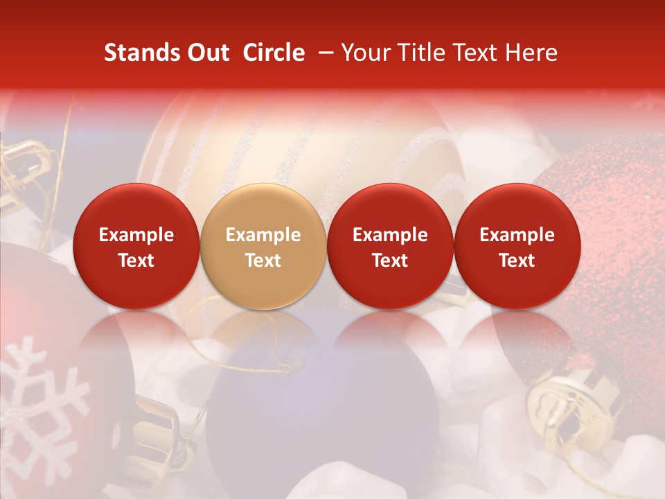 Claus Ornament Colourful PowerPoint Template