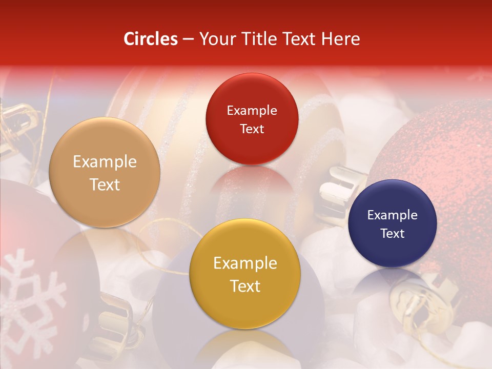 Claus Ornament Colourful PowerPoint Template