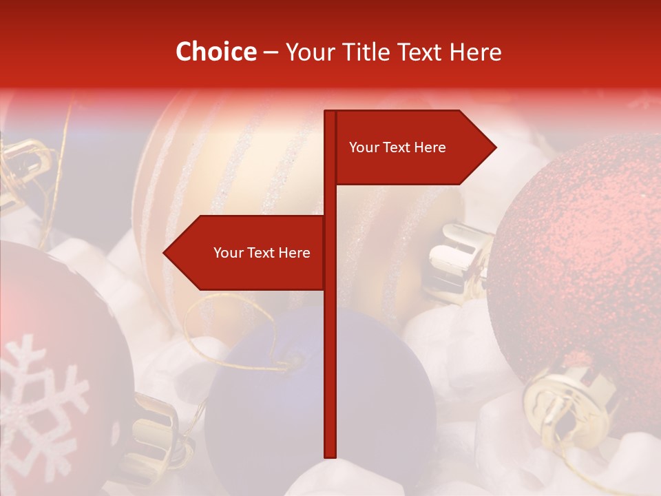 Claus Ornament Colourful PowerPoint Template