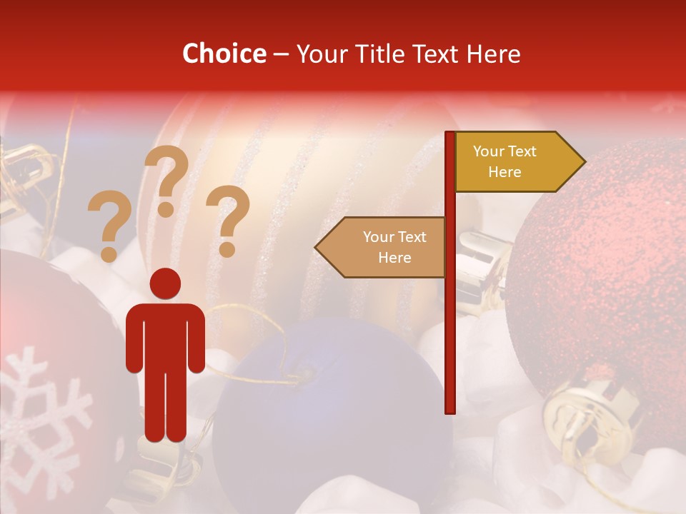 Claus Ornament Colourful PowerPoint Template