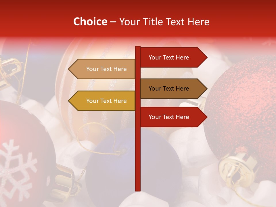 Claus Ornament Colourful PowerPoint Template