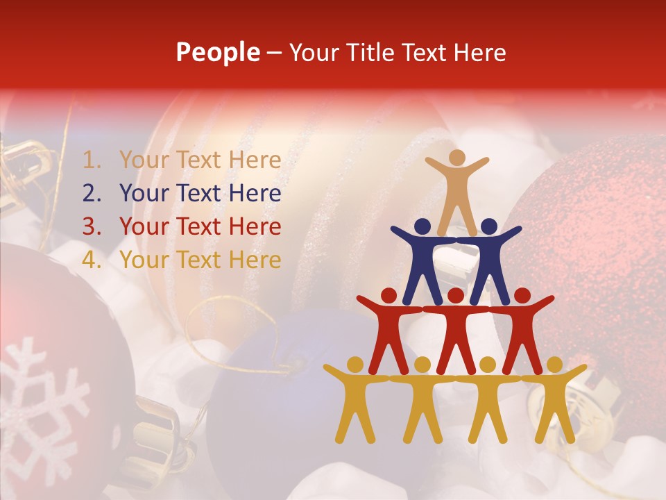 Claus Ornament Colourful PowerPoint Template