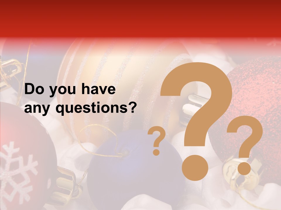 Claus Ornament Colourful PowerPoint Template