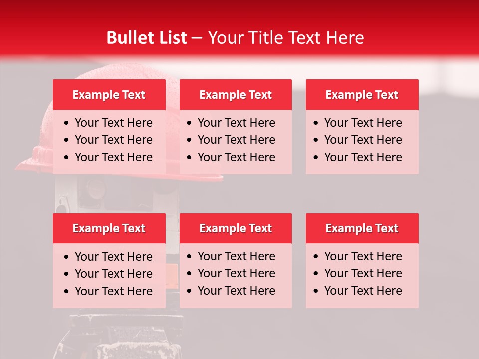 Safety Background Ore PowerPoint Template