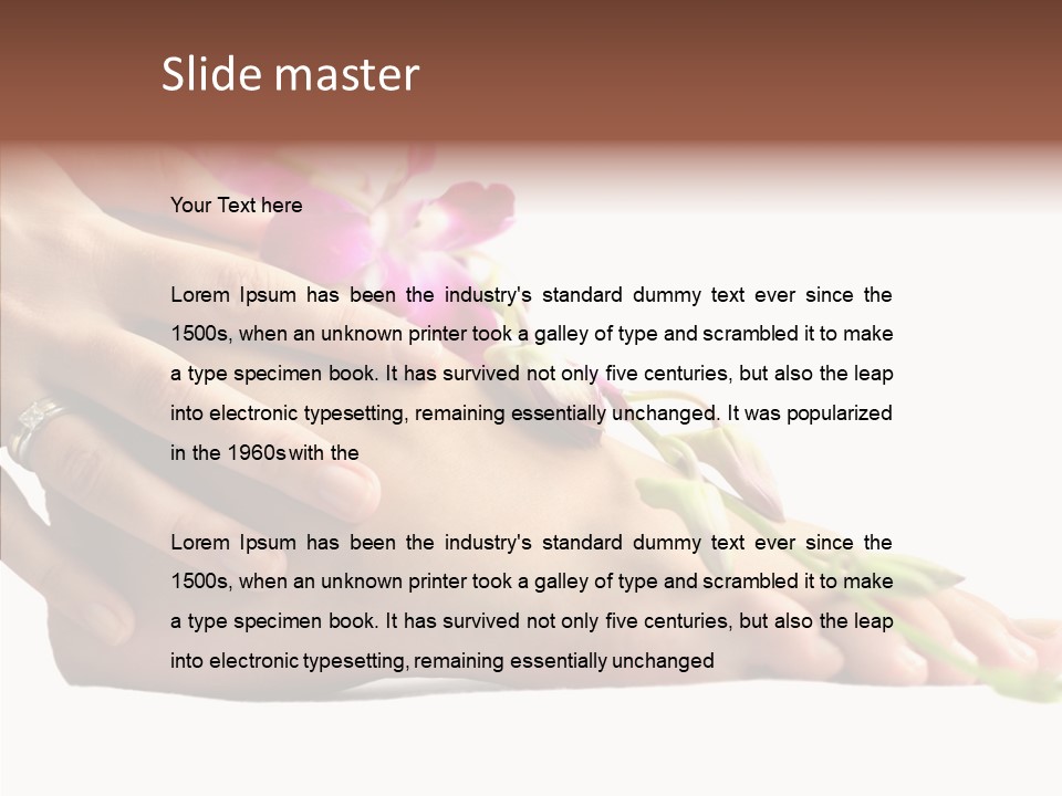 Isolated Skin Purity PowerPoint Template