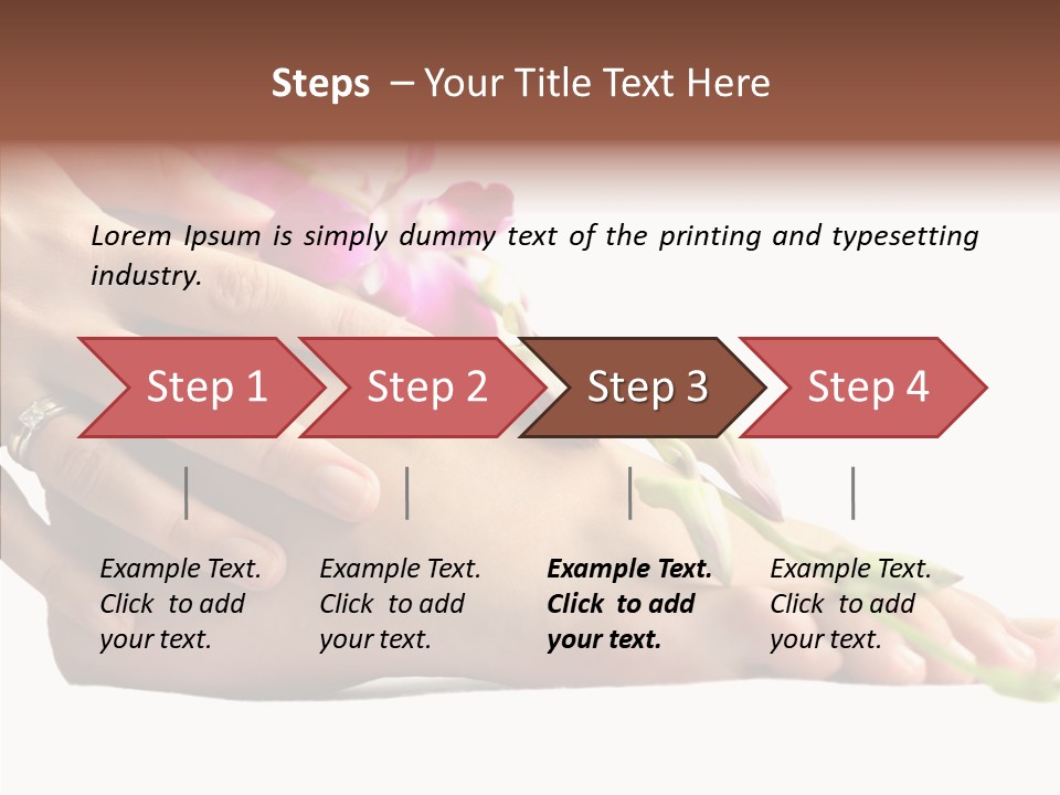 Isolated Skin Purity PowerPoint Template