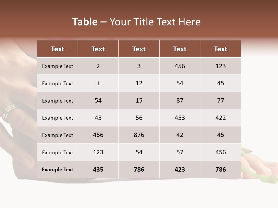 Isolated Skin Purity PowerPoint Template