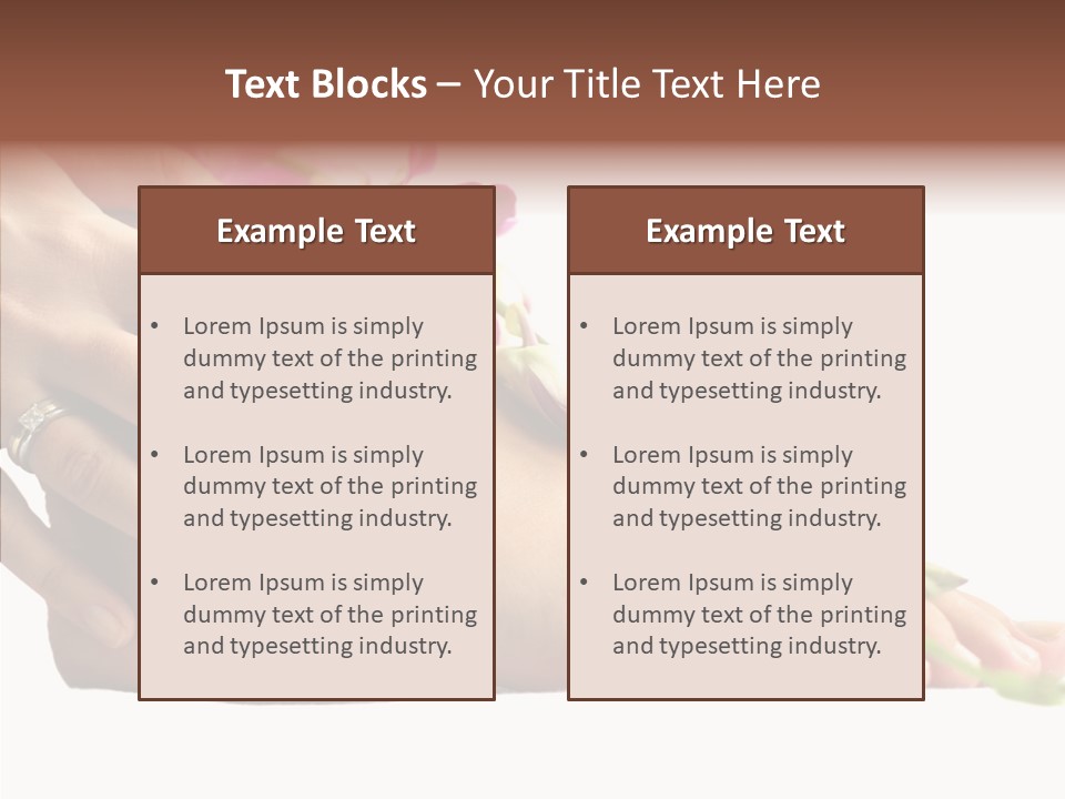 Isolated Skin Purity PowerPoint Template
