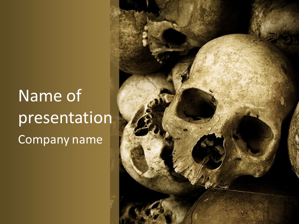 Human Genocide Science PowerPoint Template