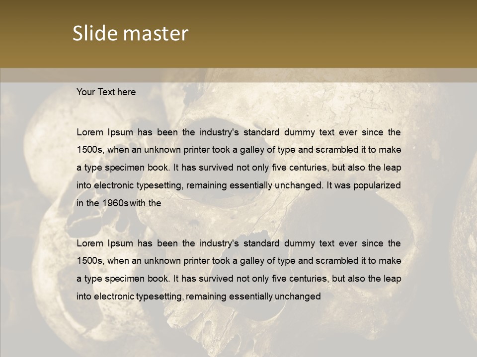 Human Genocide Science PowerPoint Template