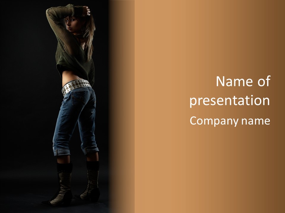 Glamour Attitude Look PowerPoint Template