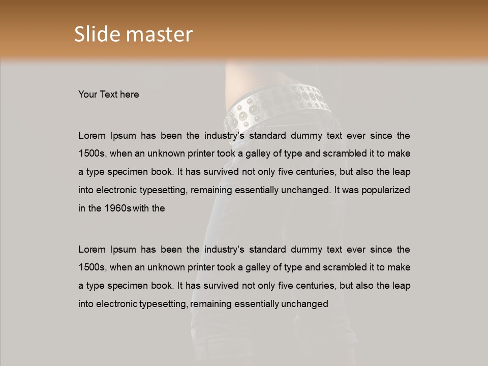 Glamour Attitude Look PowerPoint Template