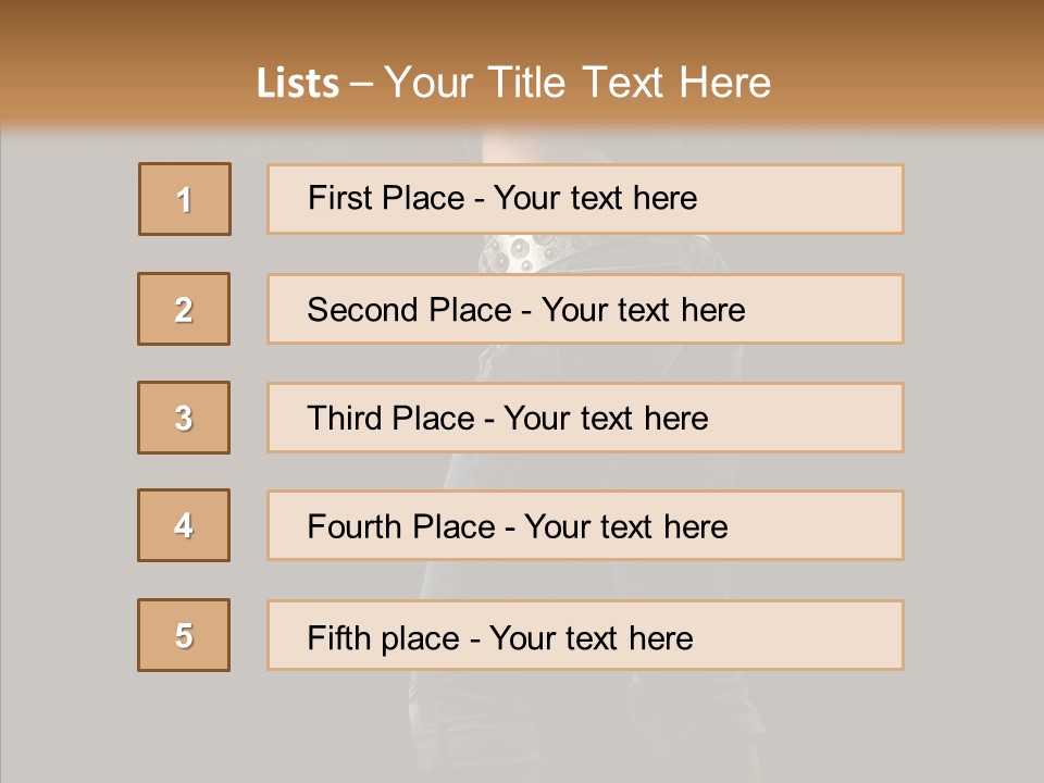 Glamour Attitude Look PowerPoint Template