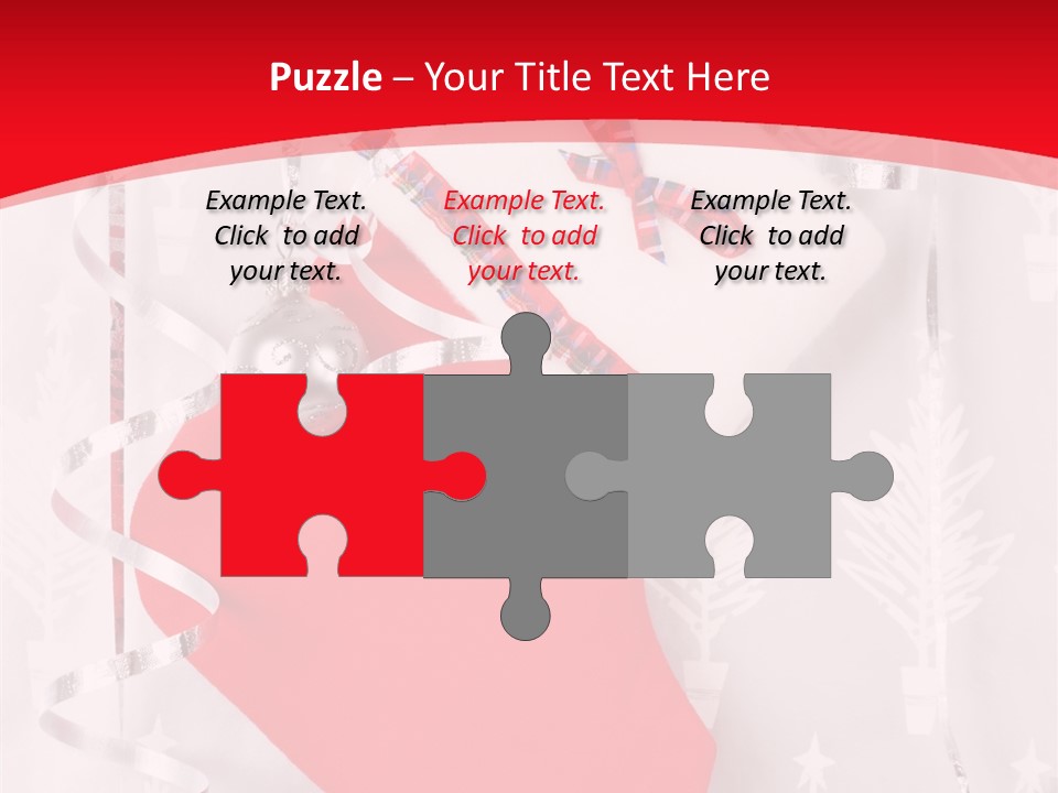 Tree Celebration Red PowerPoint Template