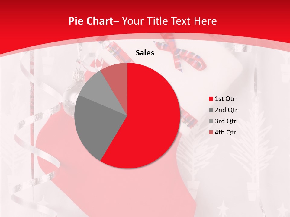 Tree Celebration Red PowerPoint Template